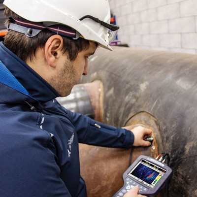 Solo Gage taken reading on Pipe