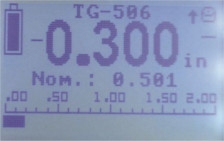 TG110DL Display Screenshot