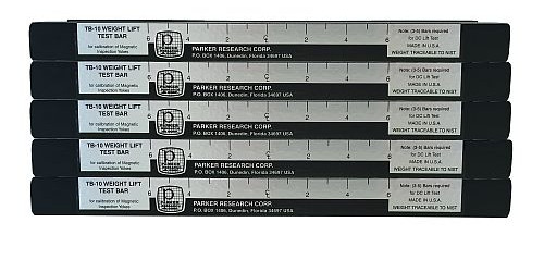 TB-10 set of 5 Magnetic 10lb Weight Lift Test Bars